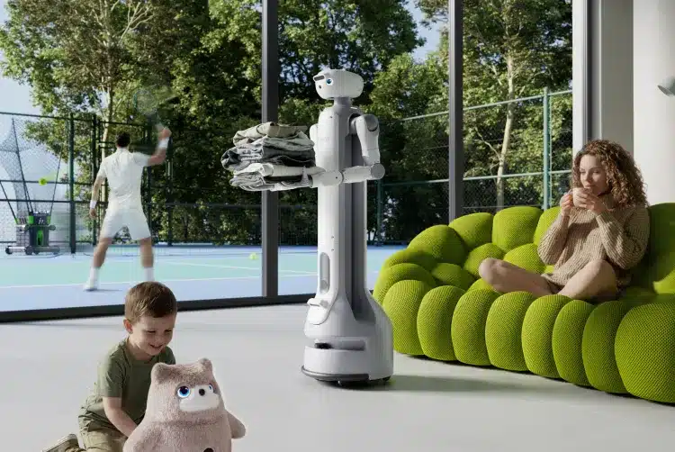 O Onero H1 é um robô doméstico humanóide sobre rodas. Imagem: SwitchBot