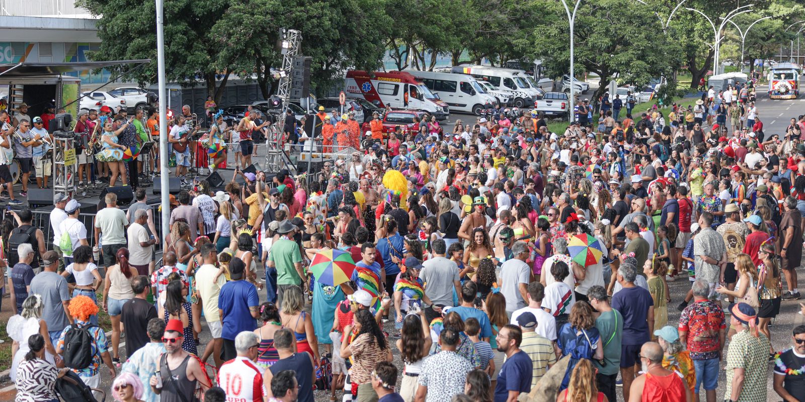 Bloco Galinho de Brasília arrasta grande público na capital federal