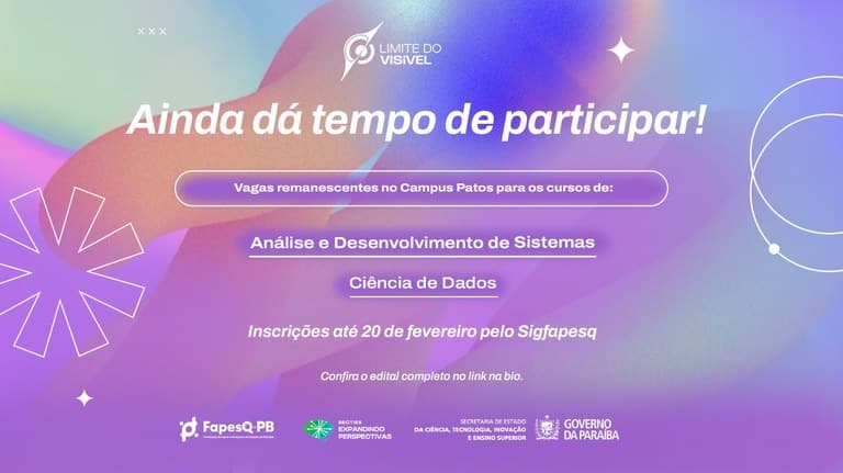 créditos da imagem: SECTIES PB