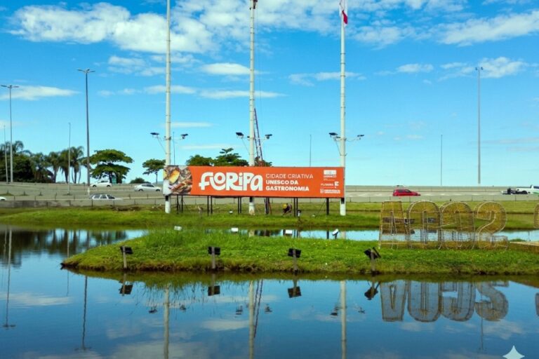 Homenagem na entrada da cidade reforça chancela de Florianópolis como Cidade Criativa UNESCO da Gastronomia